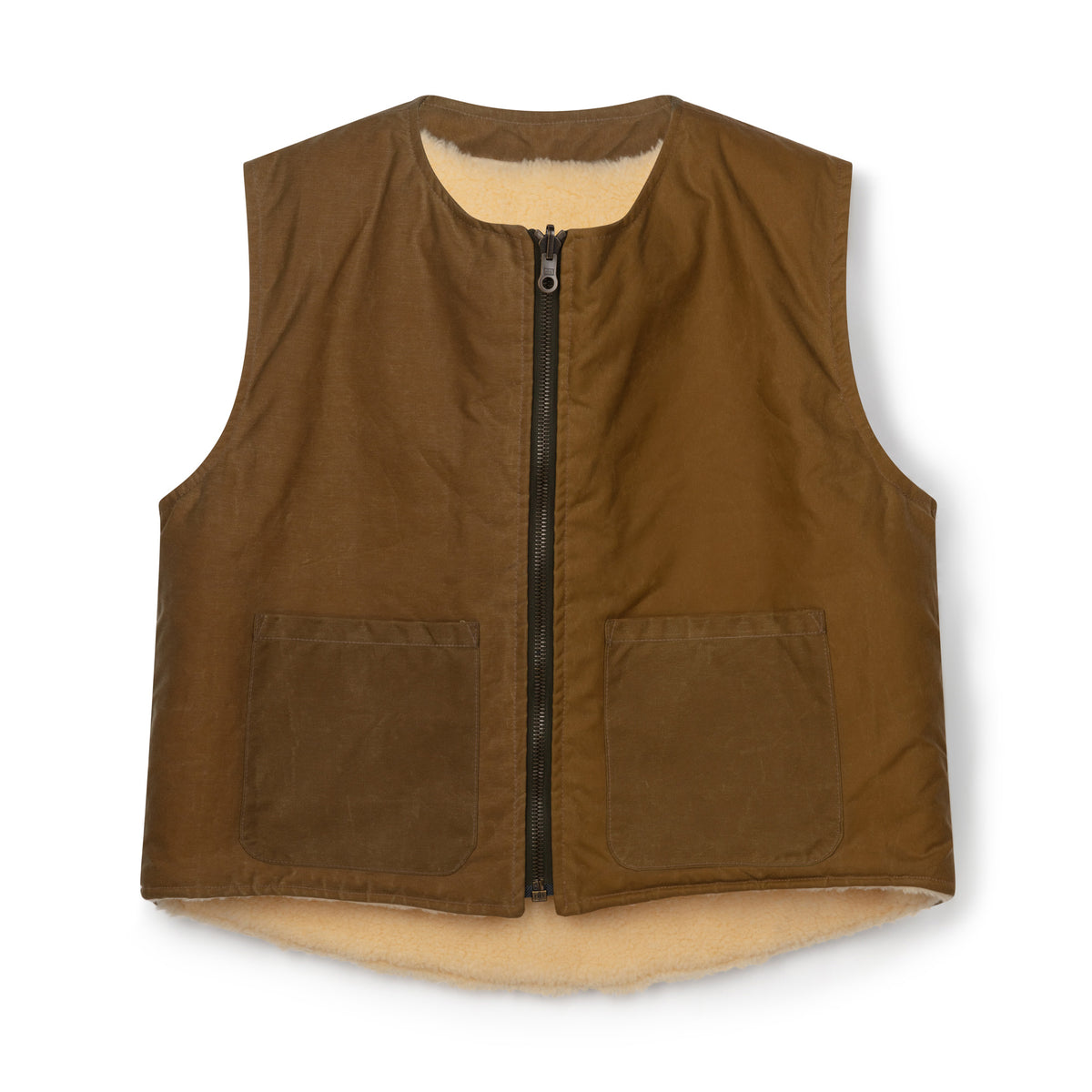 Sand Wax/Cream Sherpa Reversible Lumber Vest – Kate Sheridan