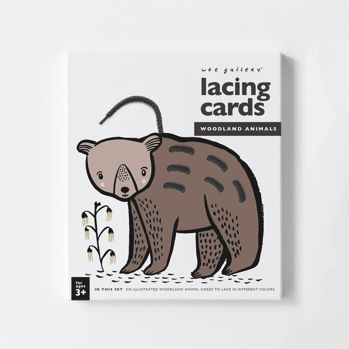 Wee Gallery Lacing Cards - Woodland Animals – Kate Sheridan